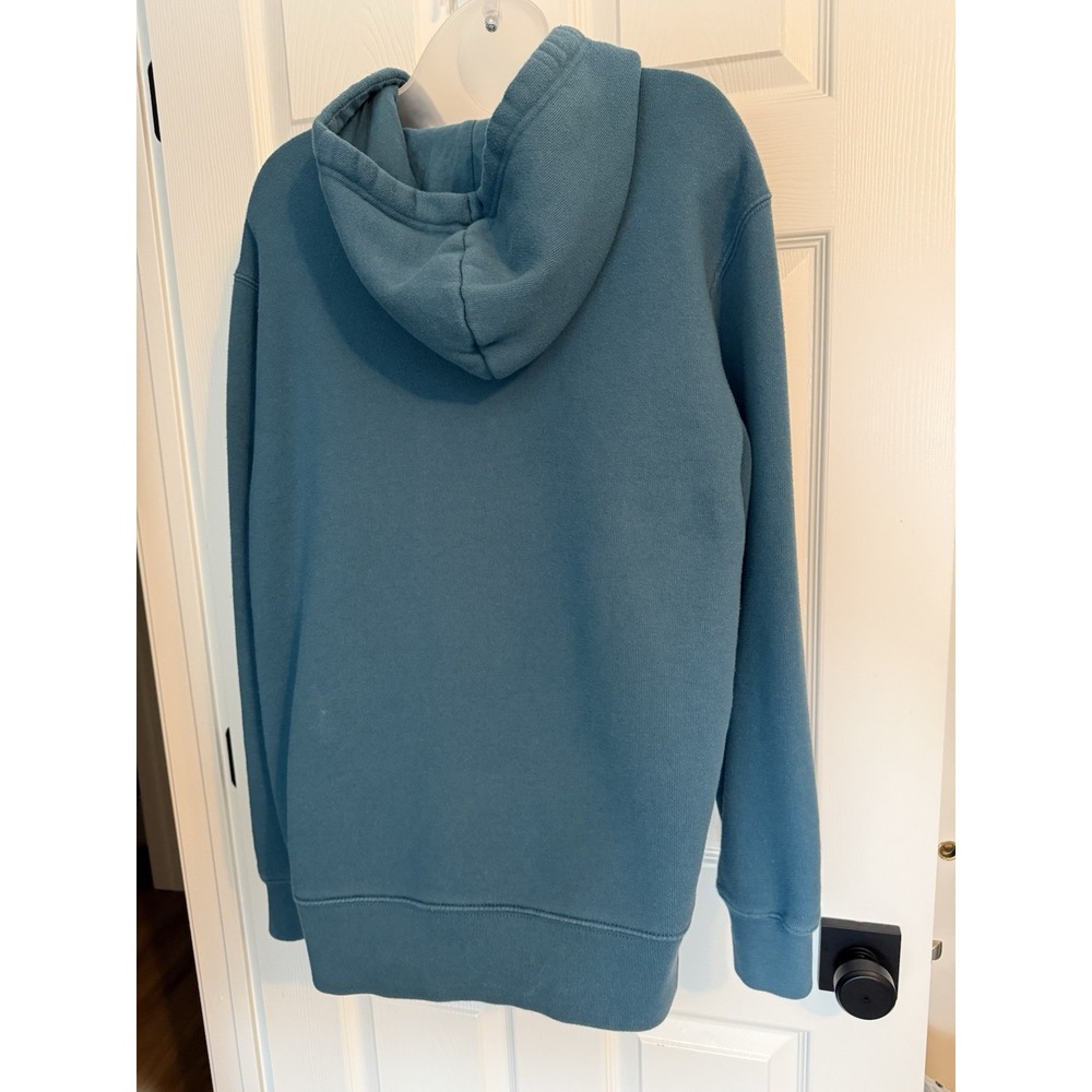 Vintage Y2K State Of Mine Colorado Mens Teal Graphic Hoodie Sweatshirt Size L - Picture 8 of 12